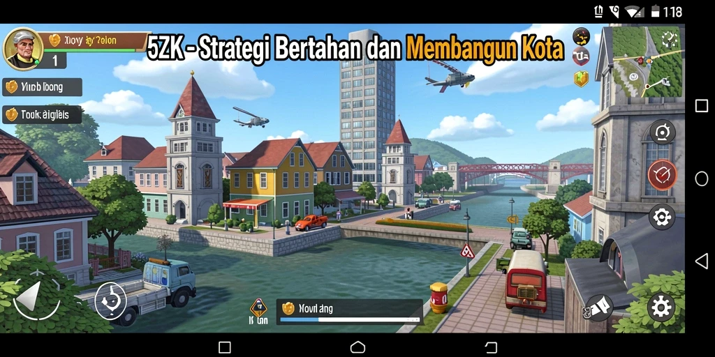 Tampilan gameplay menarik di dunia strategi 5ZK.
