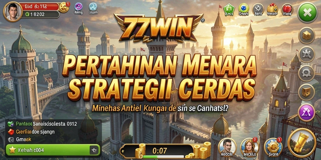 Screenshot menampilkan aksi mendebarkan dalam permainan Tower Defense.