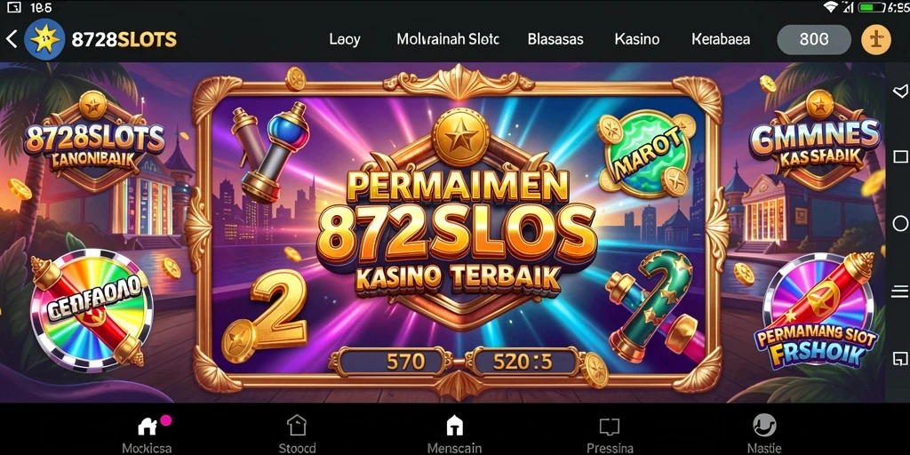 Tangkapan layar utama 8728SLOTS menampilkan mesin slot yang penuh warna dan menarik.