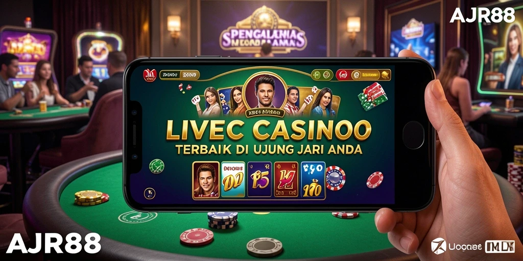 Tampilan gameplay Live Casino yang interaktif dan menarik.