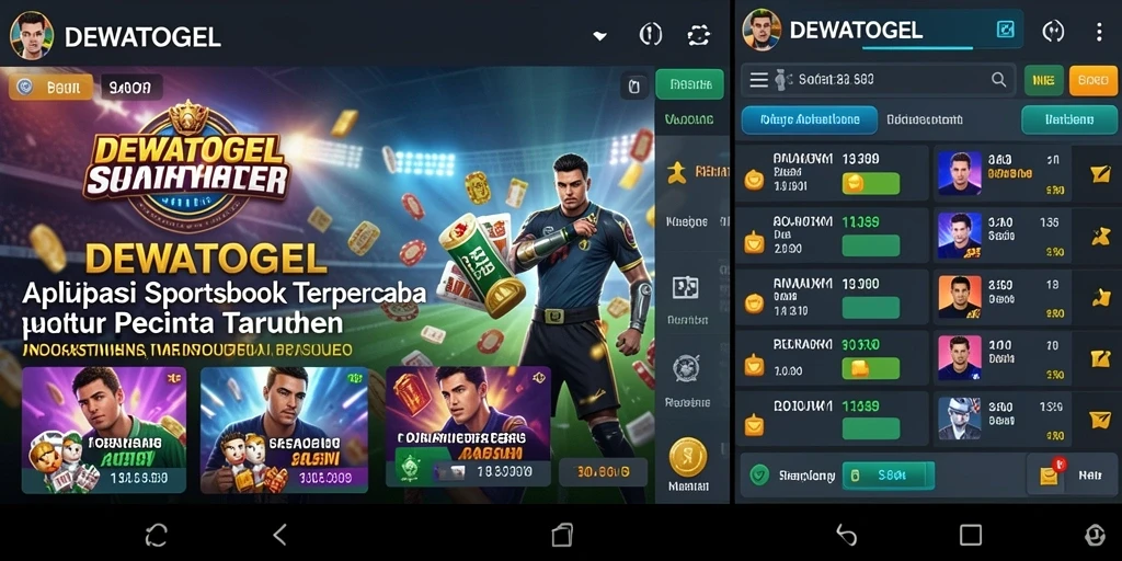 Tampilan menarik DEWATOGEL dengan berbagai opsi taruhan.