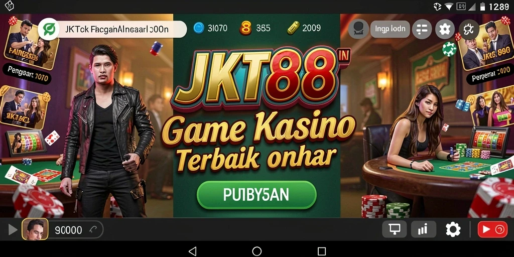 Tampilan menarik dari gameplay Kasino di JKT88.
