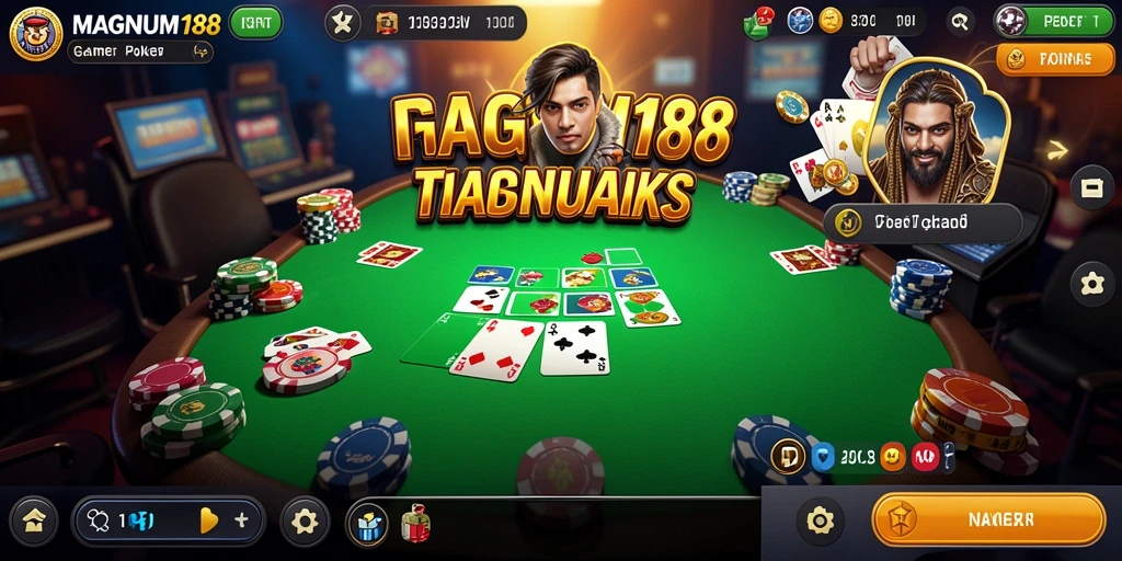 Tampilan gameplay MAGNUM188 dengan fitur Poker yang menarik.