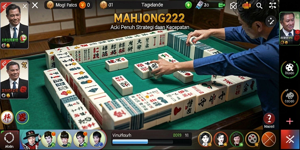 Tampilan gameplay seru di MAHJONG222 dengan strategi dan aksi cepat.