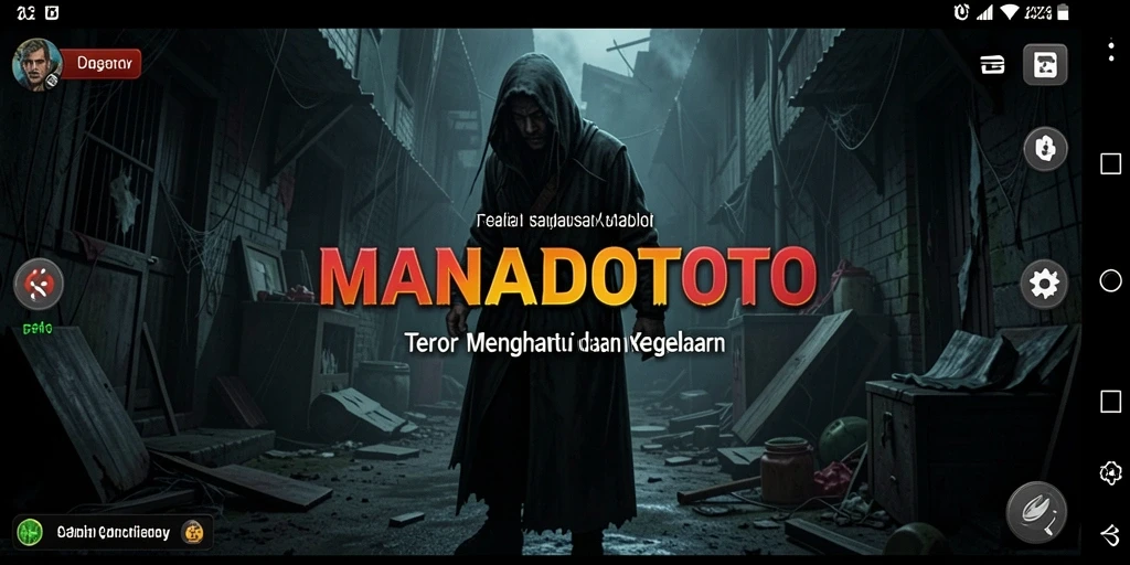 Screenshot menampilkan suasana menegangkan dalam MANADOTOTO.