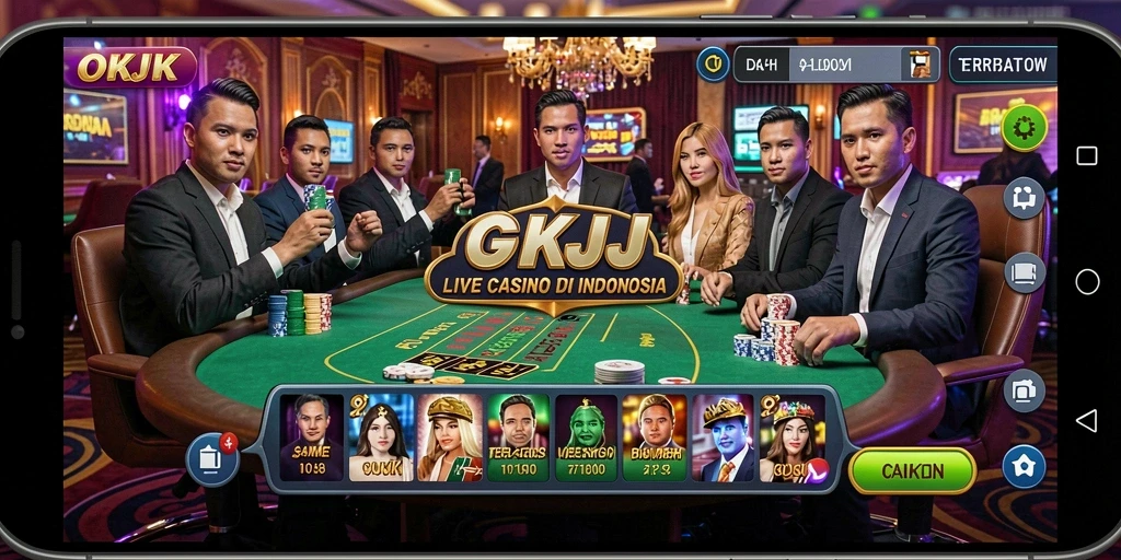 Tampilan gameplay Live Casino yang menarik dan interaktif.