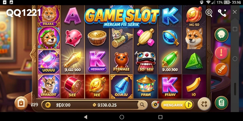 Gameplay menarik QQ1221 dengan variasi tema Slot yang seru.