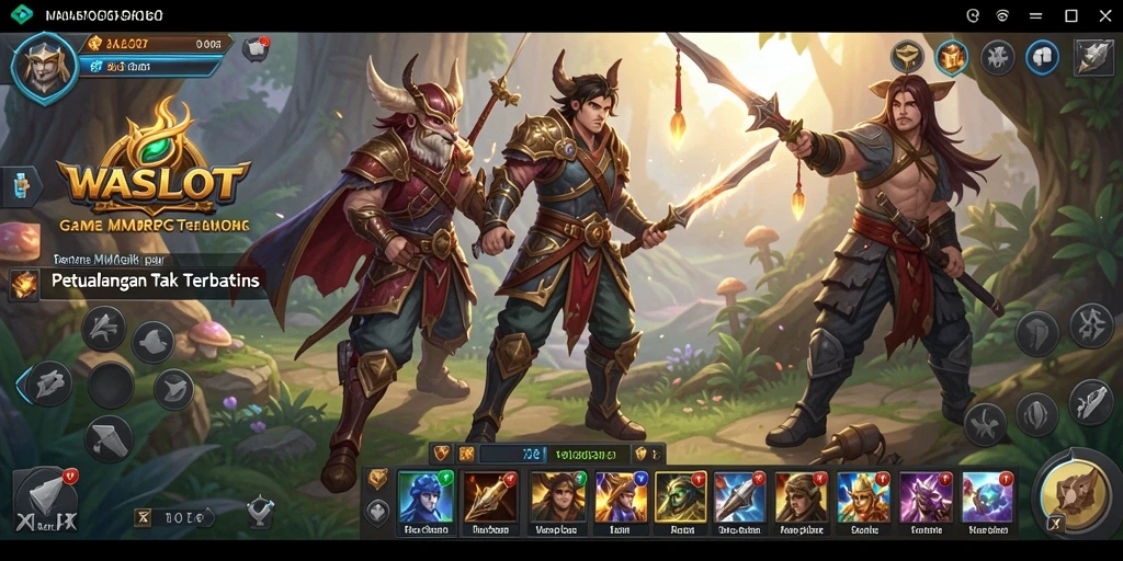Tampilan gameplay epik dalam WASLOT yang memukau.